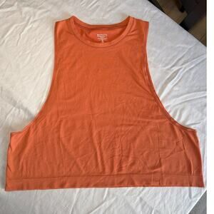 Orange Cropped Athleta Tank Size Medium